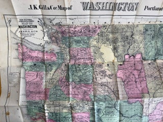 New Sectional Township & County Map of Washington--1888