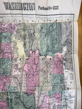 New Sectional Township & County Map of Washington--1888