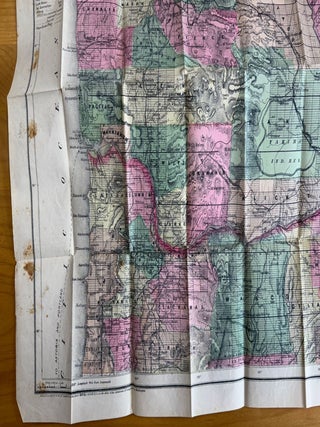 New Sectional Township & County Map of Washington--1888