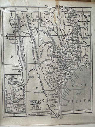 Map of the United States, Canada, Mexico, and the West Indies Including Central America, Showing all the Routes to California with a table of Distances