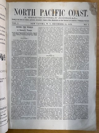 North Pacific Coast--A Semi-Monthly Journal, Near Complete Run 1879-1881