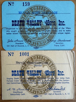 Small Archive of Death Valley '49ers Material Including Minutes and Correspondence plus Ephemera