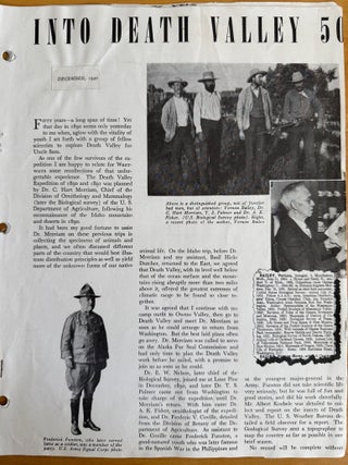Small Archive of Death Valley '49ers Material Including Minutes and Correspondence plus Ephemera