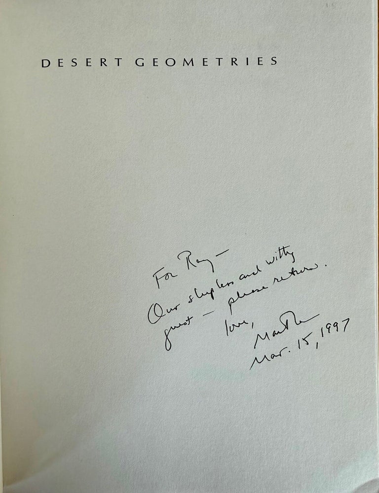 Item #2207 Desert Geometries. Martha Ronk.