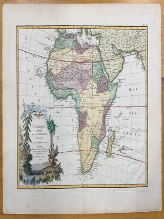 Item #2227 L' Afrique Divisee En Ses Principaux Etats. Jean Janvier