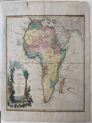 Item #2266 L' Afrique Divisee En Ses Principaux Etats. Jean Janvier