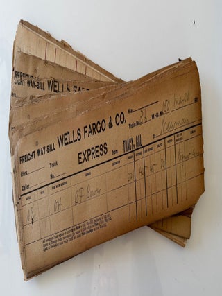 Item #2270 Stack of Wells Fargo Waybills Early 1900s