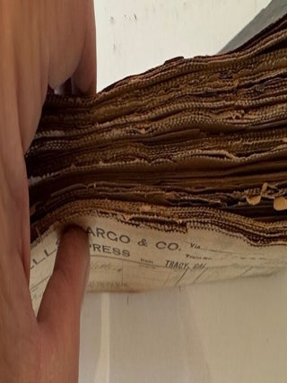 Stack of Wells Fargo Waybills Early 1900s