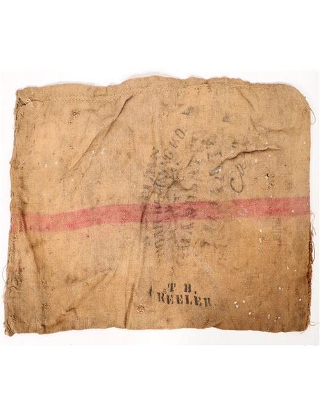 Item #2275 Collection of Eight Antique Mining Ore Bags Including Several from Darwin, California and New Coso Mining Company