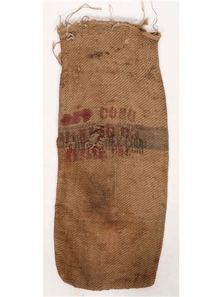 Collection of Eight Antique Mining Ore Bags Including Several from Darwin, California and New Coso Mining Company