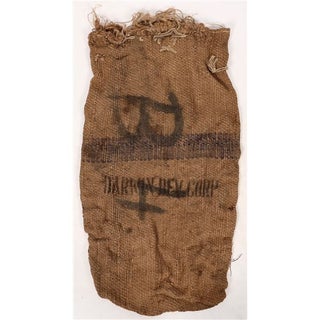 Collection of Eight Antique Mining Ore Bags Including Several from Darwin, California and New Coso Mining Company
