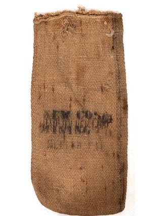 Collection of Eight Antique Mining Ore Bags Including Several from Darwin, California and New Coso Mining Company