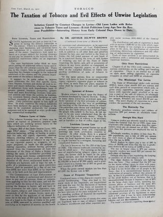Tobacco--A Weekly Trade Review 69 Issues 1922-1928