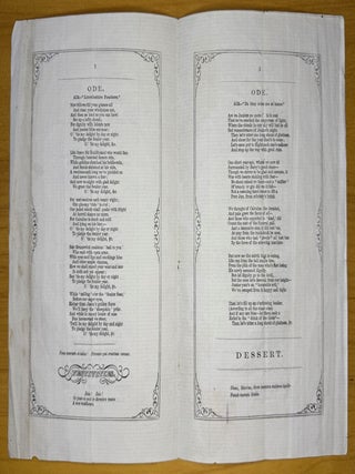 [Maine] Junior Supper Program, Bowdoin College, July 25, 1854