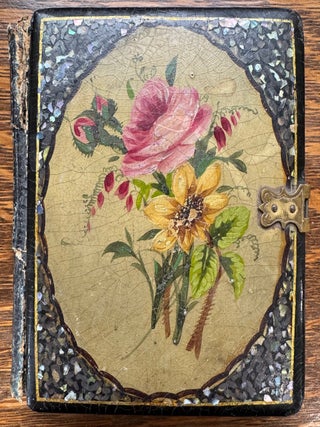 Item #2330 Sixth Plate Daguerreotype with Papier Mache Case with Mother of Pearl and Hand Painted...