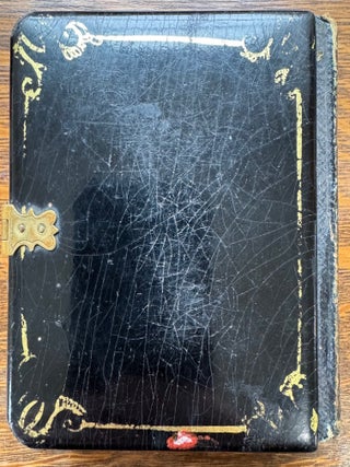 Sixth Plate Daguerreotype with Papier Mache Case with Mother of Pearl and Hand Painted Flowers
