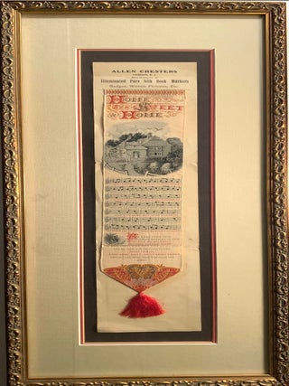 Stevengraph Home Sweet Home Lyrical Banner Advertising Piece--Allen Chesters, Paterson, New Jersey