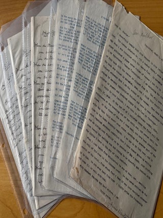 Item #2384 Small Archive of Original Poetry, Correspondence and One Unrecorded Printed Booklet by...