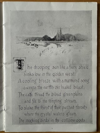 Small Archive of Original Poetry, Correspondence and One Unrecorded Printed Booklet by James Barton Adams