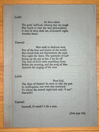 Lilith--Prospectus with Theodore Dreiser Introduction