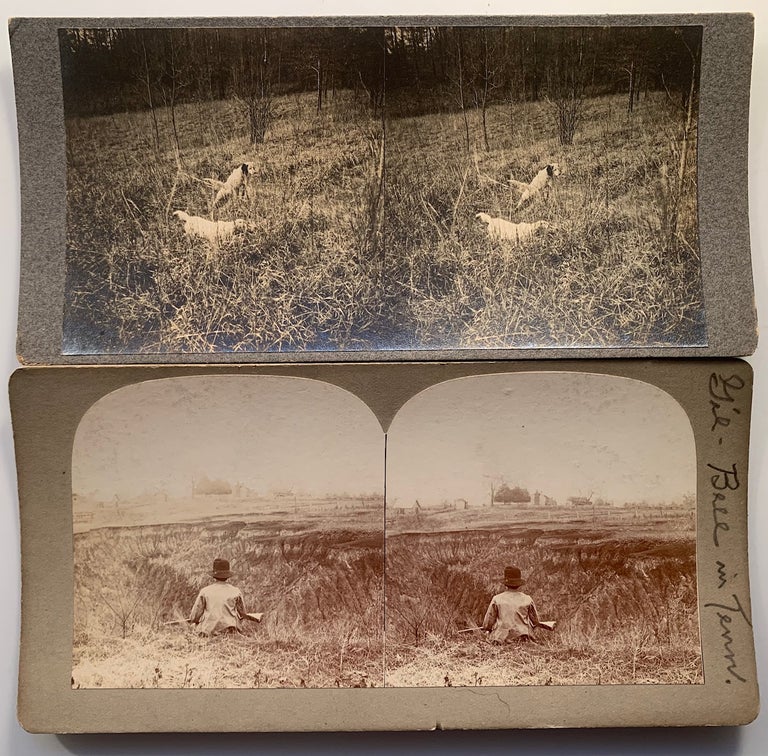 Item #245 Large Archive of Stereoviews of Hunting Dogs, Circa 1895 Moscow, Tennessee (380 Images) W.S. Bell. W. S. Bell.