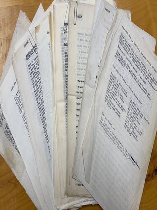 Item #2473 Writer/Producer Paul Monash Typed Manuscript Archive of Journals from Expatriate Days...