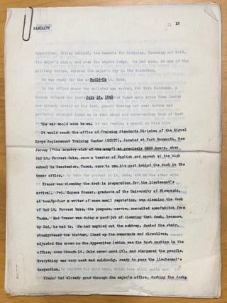 Writer/Producer Paul Monash Typed Manuscript Archive of Journals from Expatriate Days in Paris, 1948-1951