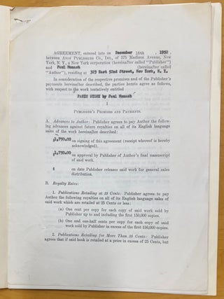 Writer/Producer Paul Monash Typed Manuscript Archive of Journals from Expatriate Days in Paris, 1948-1951