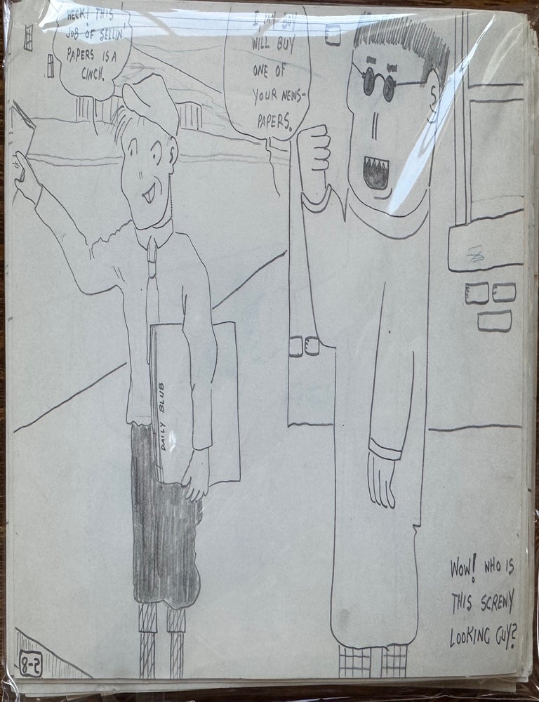 Item #2493 Archive of Diaries, Original Writing, Original Manuscript Comics, Scripts, Letters and Ephemera from Actor Wesley Lau (1921-1984). Wesley Lau.