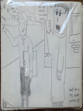 Archive of Diaries, Original Writing, Original Manuscript Comics, Scripts, Letters and Ephemera. Wesley Lau.