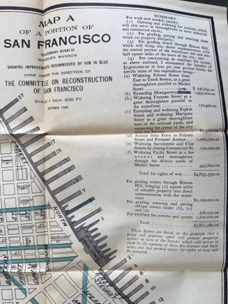 [San Francisco Earthquake] Report of Marsden Manson to the Mayor and Committee on Reconstruction on the Improvements Now Necessary to Execute and an Estimate of the Cost of the Same
