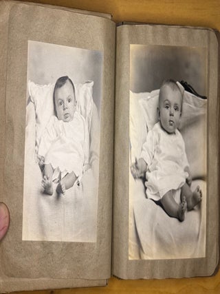 Item #2567 Portrait Photo Album of Same Young Boy from Infant to Approximately 10 Years--24...