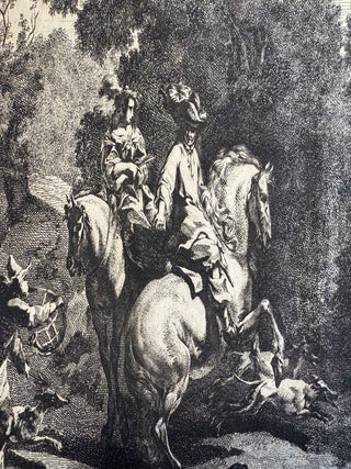 Hertenjacht (Deer Hunt) 17th Century Etching