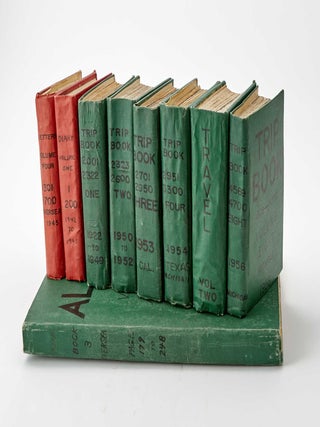 Item #2617 Extensive Illustrated Collection of Travel Diaries, Trip Books, Letters and Scrapbook...