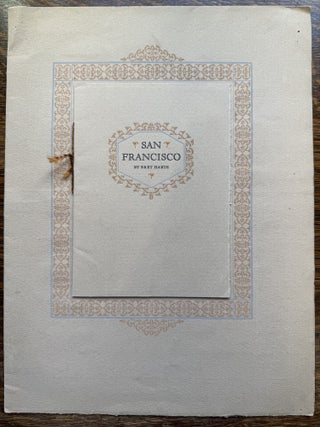 Item #2660 [Poetry] San Francisco [From the Sea] with Etching by W. Drewes. Bret Harte, W. Drewes
