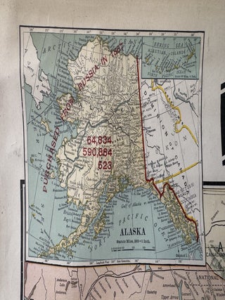 Large Hanging Map of the Chicago and North Western Railroad Line--1917