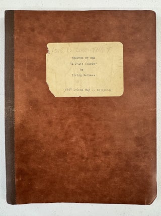 "Because of Sex" Typed Manuscript