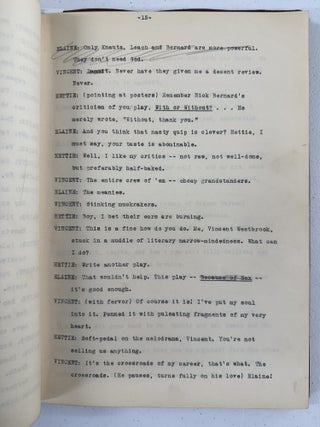 "Because of Sex" Typed Manuscript