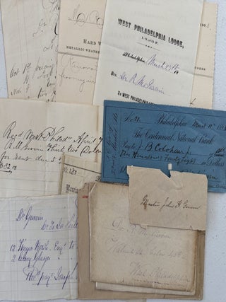 Dr. Robert M. Girvin Archive--Small archive of (10) letters, (7) receipts and (5) envelopes by and to Dr. Robert M. Girvin