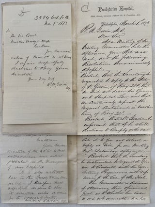 Dr. Robert M. Girvin Archive--Small archive of (10) letters, (7) receipts and (5) envelopes by and to Dr. Robert M. Girvin