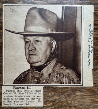 Pawnee Bill Archive of Signed Photos, Telegrams, Autograph Signed Letters and Notes, Check and Envelope 1913-1927