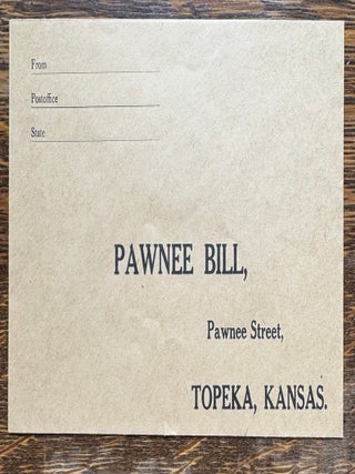 Pawnee Bill Archive of Signed Photos, Telegrams, Autograph Signed Letters and Notes, Check and Envelope 1913-1927