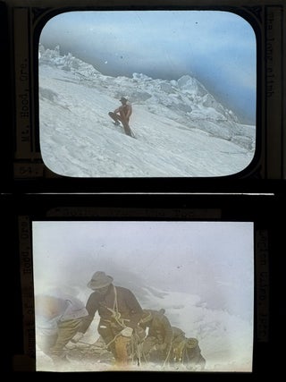 [Mountain Climbing] [Mt. Hood, Oregon] [Agriculture] [Exploration] 49 Lantern Slides of Images on and Around Mt. Hood, circa 1922