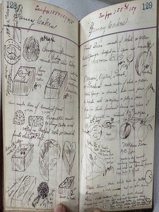Baking] Manuscript Recipe Book Devoted to Cakes Likely for Commercial Baker circa 1920's