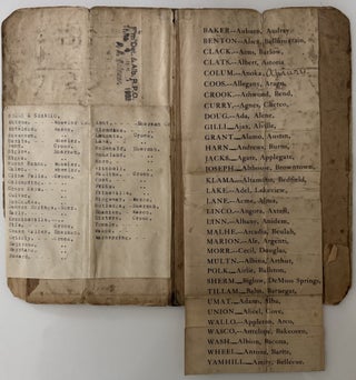 Early 20th Century Printed (with manuscript corrections/changes) Roster of Oregon Post Offices