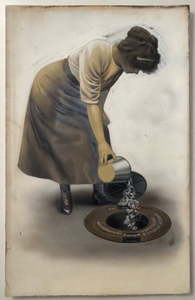 Item #2688 Advertising Archive for the "Stephenson All Steel Ash Barrel Truck" circa...