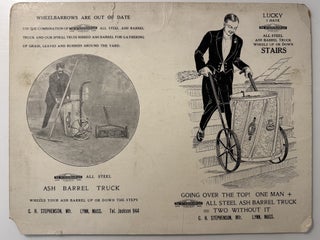 Advertising Archive for the "Stephenson All Steel Ash Barrel Truck" circa 1911, Lynn, Massachusetts