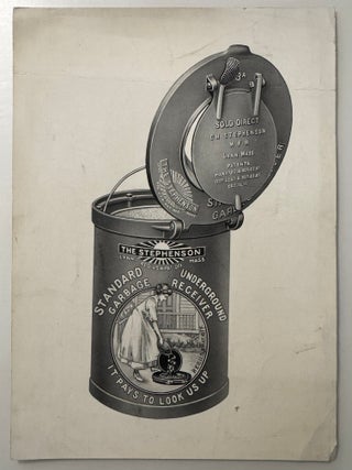 Advertising Archive for the "Stephenson All Steel Ash Barrel Truck" circa 1911, Lynn, Massachusetts