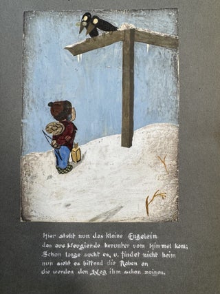 World War One Era German Manuscript Birthday Present for 6-year-Old Hanno from Uncle Erwin and Aunt Gretl