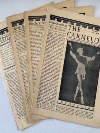 [Robinson Jeffers][Carmel, California] Collection of the Carmel Cymbal and The Carmelite Newspapers, 1926-1932, with letter from Ward Ritchie